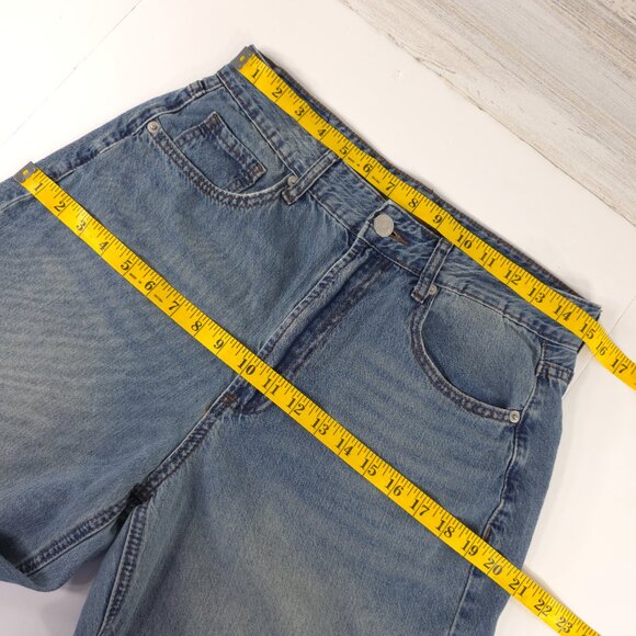 SIMPLE SOCIETY Women's Blue Jeans SIZE 9/29 Wide Leg High Rise Lightweight 30x29 - Picture 13 of 16